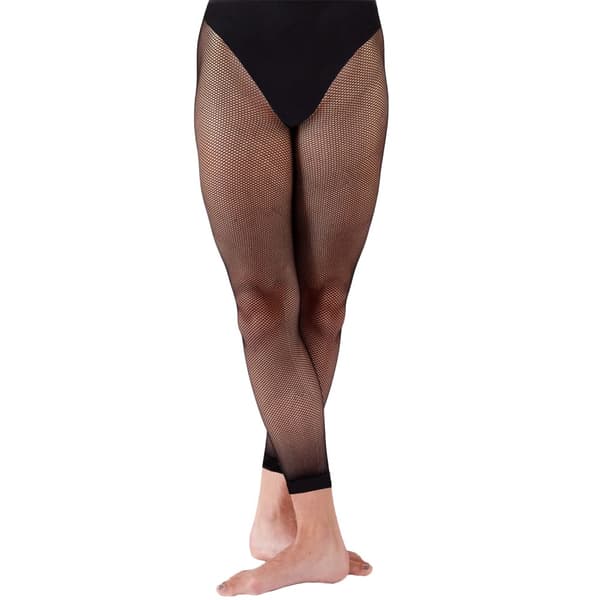 Silky Dance Womens/Ladies Fishnet Footless Dance Tights Black M