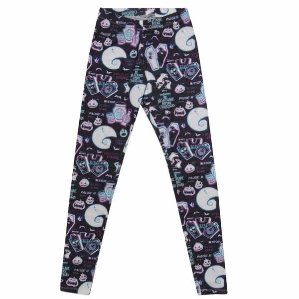 Nightmare Before Christmas Leggings til kvinder/damer Multicoloured S