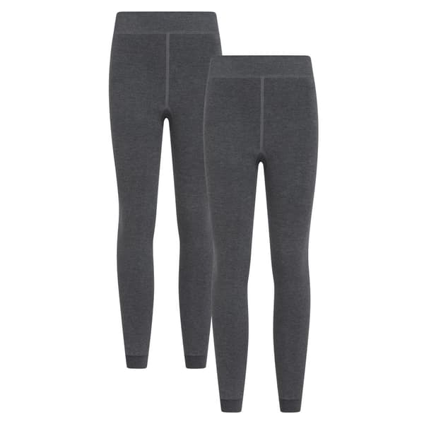 Mountain Warehouse Womens/Ladies Fleece Lined Thermal Leggings (Pack of 2)