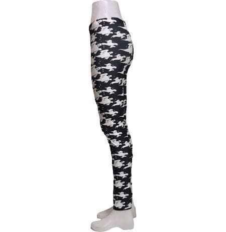 Svarta Leggings med Vita Spöken