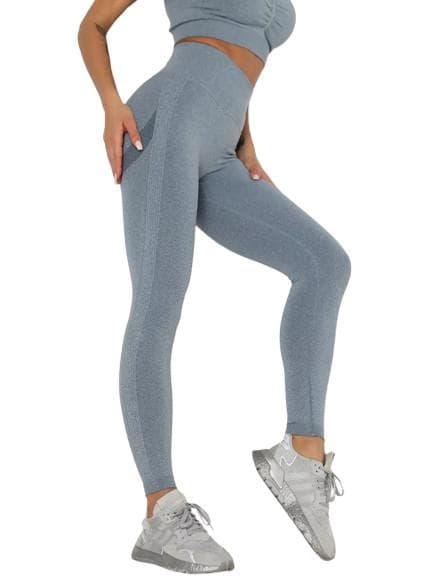 Blåa Seamless Tights Leggings