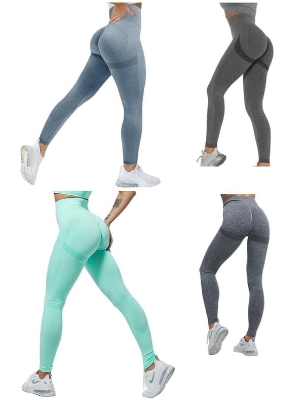 Blåa Seamless Tights Leggings