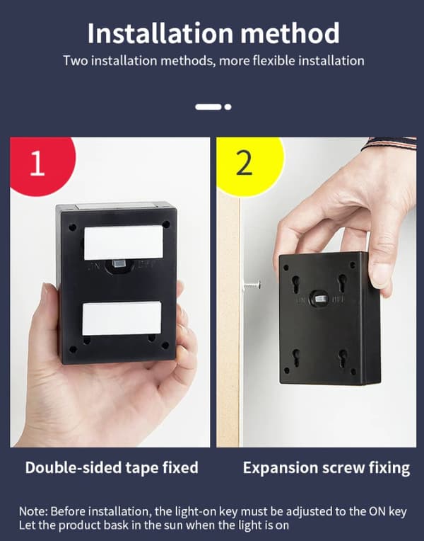 Solcellslykta / Solcellslampa, 2x LED, Vägg och marklykta, solceller, IP65