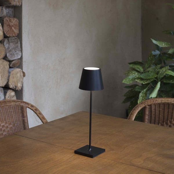 Svart trädgårdslampa - FARO - Toc - Integrerad LED - Utomhus - Metall