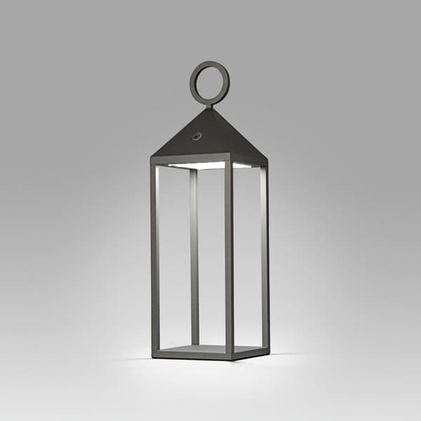 Bärbar bordslampa - ARGUS - Mörkgrå - USB-laddningsbar - LED - Utomhus