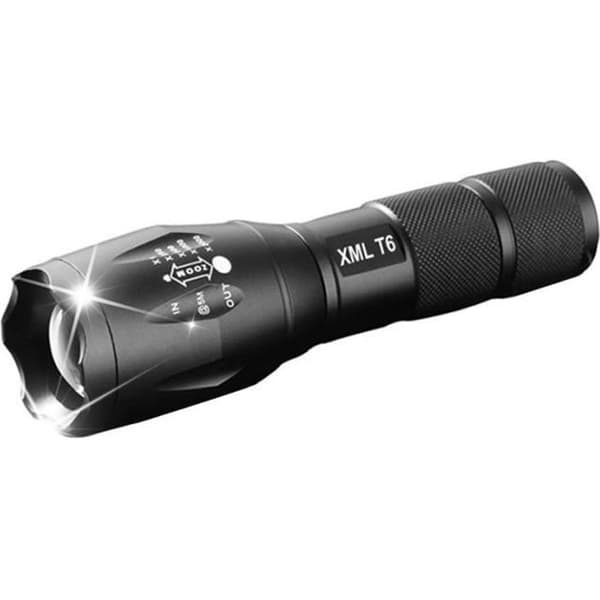 Uppladdningsbar LED-ficklampa ficklampa XML T6 4000 Lumens 18650 Batteri Utomhuscamping Kraftfull LED-ficklampa (ty