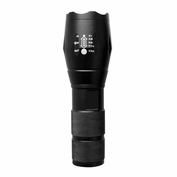Ficklampa - MAVURA - TAC LIGHT - 40x mer ljusstark - Zoom - Svart