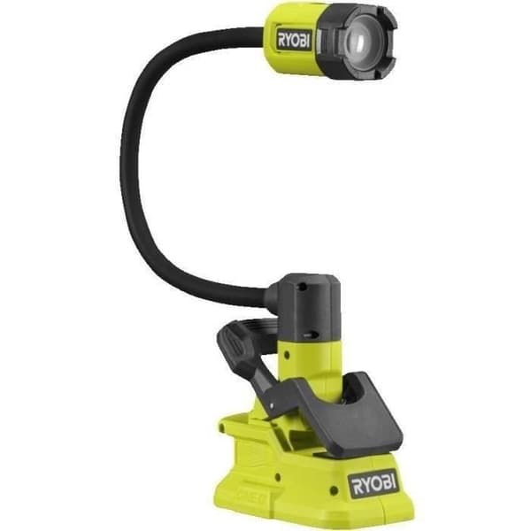 RYOBI - Klämlampa med flexibel kropp 18V ONE+ - 400 Lumen - flexibel kropp 40 cm - 2 lägen - Tillgänglig - RLCF18-0