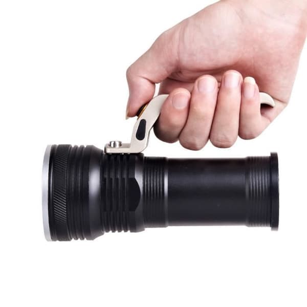 CREE XM-L 3000LM Uppladdningsbar LED-ficklampa - Svart - För utomhusbruk