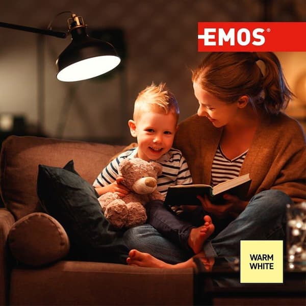 Emos - ZQ5160 - LED-lampa a +, Classic A60, glas, 14 W, E27, transparent, 6,2 x 6,2 x 13 cm