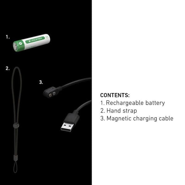 P6R Core Torch - Led Lenser - Laddningsbar ficklampa - 900 Lm - 240m - 95h