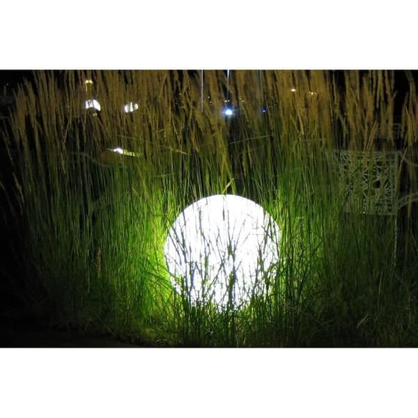 LUMISKY - Trådbunden kullampa för utomhus LED - vit BOBBY - ∅60cm E27 bas