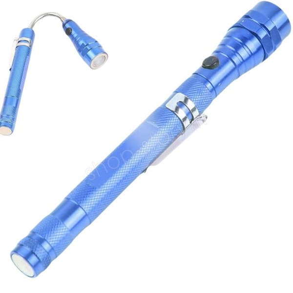 Teleskopisk Magnetisk Flexibel Ficklampa 17 till 55 cm med 3 LED och Justerbar Intensitet
