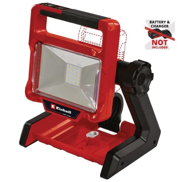 Einhell Trådlös projektor TE-CL 18/2000 LiAC - Solo Power X-Change (18V, 2000 Lumen) Levereras utan batteri eller laddare Svart, Röd