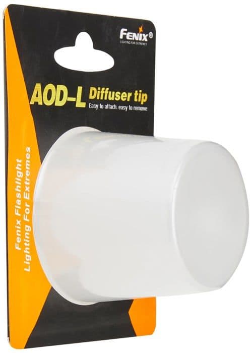 Elektrisk lampa - ficklampa - Fenix arbetslampa - AOD-L - Ficklampa med diffusor, stor storlek