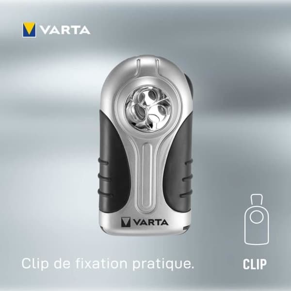 Silver Light led ficklampa + 3 AAA batterier