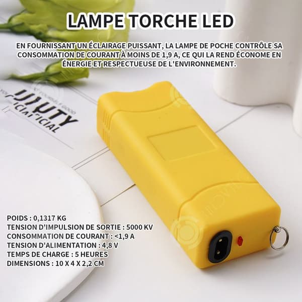 INN ficklampa 10x4x2,2 cm kompakt nog att passa på dragkedjan på en väska eller på en nyckelring LE ficklampa