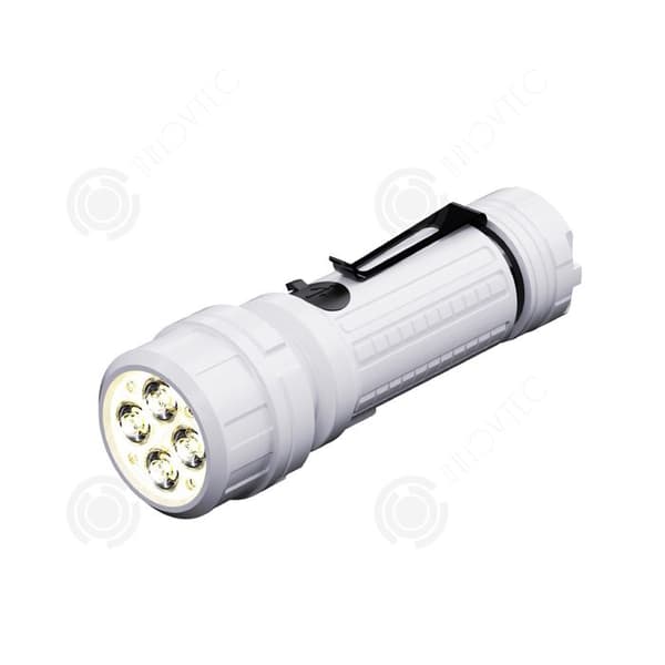 INN ficklampa 14500mah 15w 4 led 3,7x11cm typ-c laddningsficklampa ultra kraftfull led ficklampa med metall pennklämma