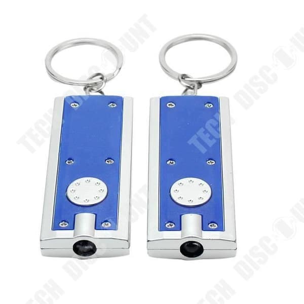 TD® 2 st Bärbar LED Ficklampa Mini Bright Ficklampa Vattentät Torch Keychain Lamp