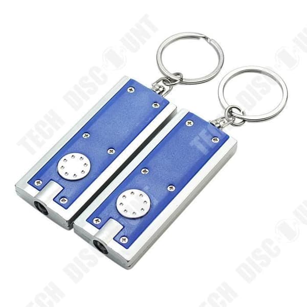 TD® 2 st Bärbar LED Ficklampa Mini Bright Ficklampa Vattentät Torch Keychain Lamp