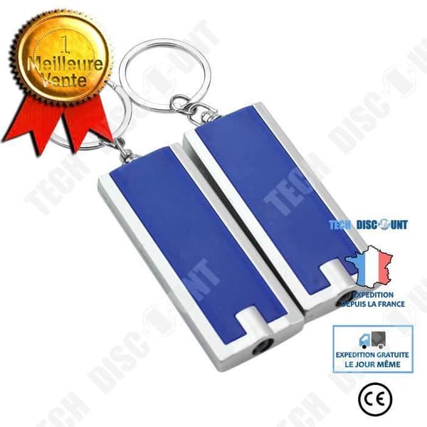 TD® 2 st Bärbar LED Ficklampa Mini Bright Ficklampa Vattentät Torch Keychain Lamp