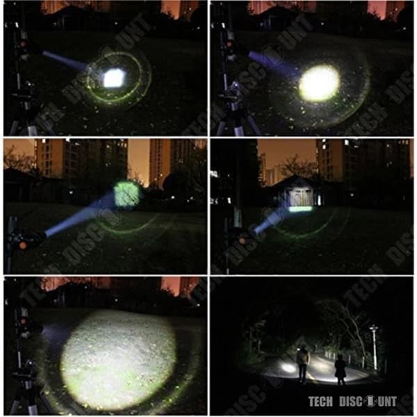 TD® ficklampa kraftfull led ficklampa bärbar barn utomhuslampa sovrum trädgård sladdlös uppladdningsbar säkerhetshandhållen blixt