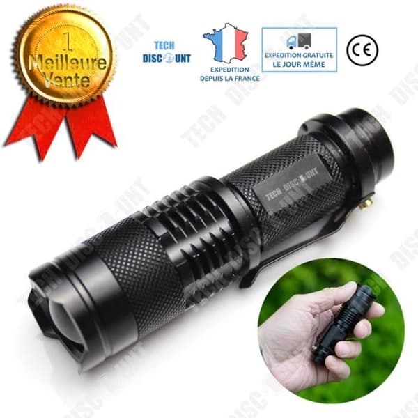 TD® ficklampa kraftfull led ficklampa bärbar barn utomhuslampa sovrum trädgård sladdlös uppladdningsbar säkerhetshandhållen blixt