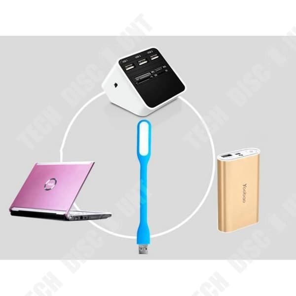 Portabel LED-lampa - TECH RABATT - USB - Tangentbelysning - Boklampa