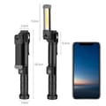 Miniatyrbild 3 av 4: Bärbar LED-arbetslampa - TD - Aluminiumlegering - Svart - Batteri 3xAA
