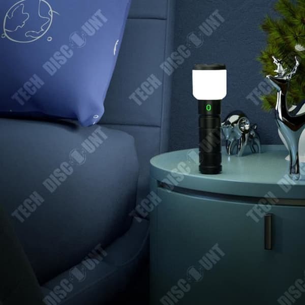TD® Ficklampa Fyrfärgs Justerbar Camping Ljus Utomhus Camping Bländande Ficklampa Con Dimming