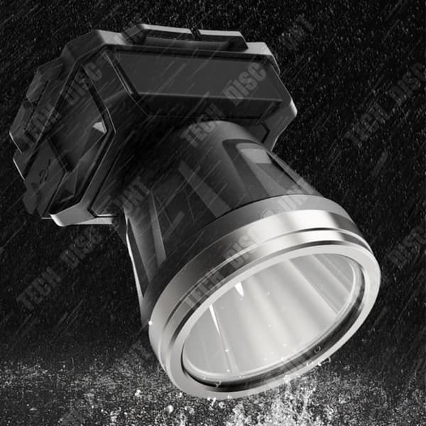 TD® Kraftfull Ljus Ficklampa LED Uppladdningsbar långdistans LED-stolpemonterad utomhussöklykta