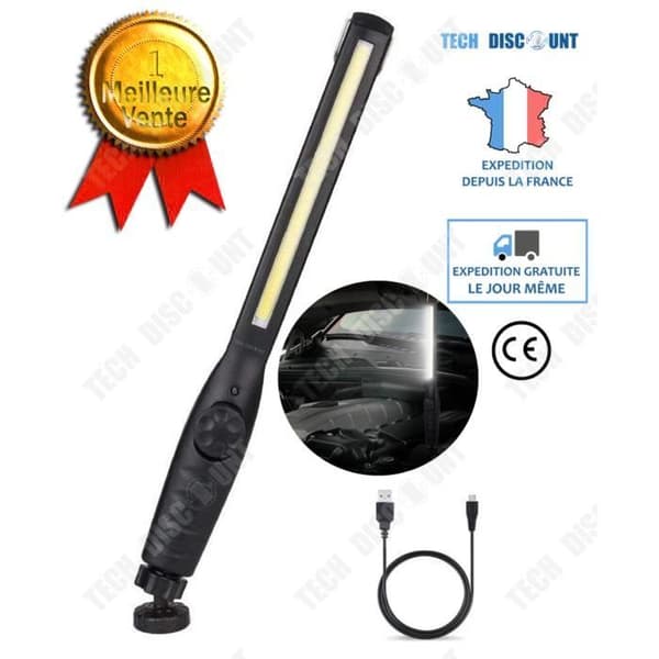 TD® Multifunktionell lampsugkopp på fot kontorsläsdekoration inomhus utomhus uppladdningsbar usb justerbar bärbar ficklampa