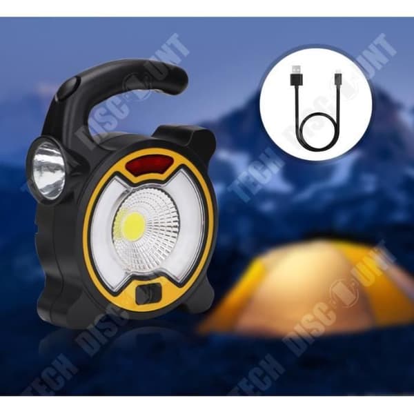 TD® Ficklampa Belysning Camp Fiske Vandring Ficklampa 18650 Batteriström LED-ljus Svart Färg