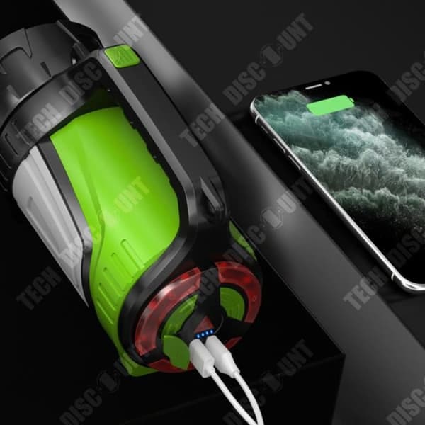 TD® ficklampa starkt ljus laddar multifunktion utomhus ultraljus bärbar sökarlampa nödbelysning i hemmet