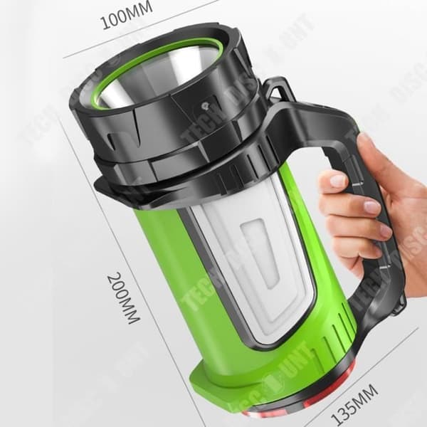 TD® ficklampa starkt ljus laddar multifunktion utomhus ultraljus bärbar sökarlampa nödbelysning i hemmet