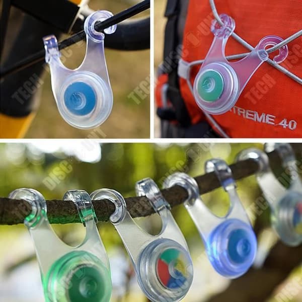 TD® Outdoor Camping dekorativ ljus led tältrep ryggsäck hängande ljus cykel varningsbaklykta silikonljus