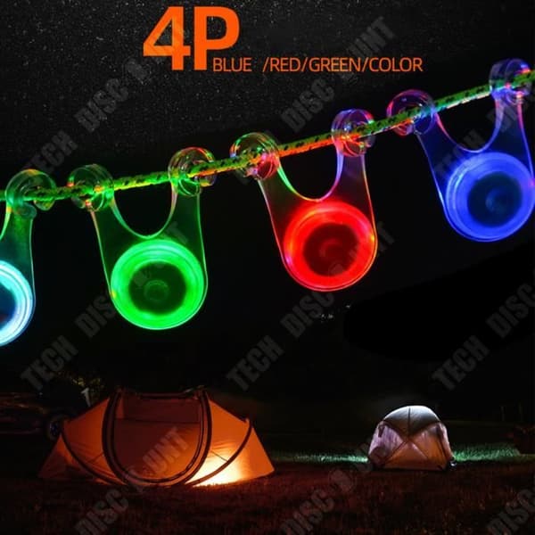 TD® Outdoor Camping dekorativ ljus led tältrep ryggsäck hängande ljus cykel varningsbaklykta silikonljus