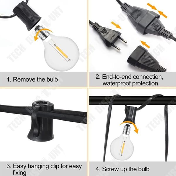 TD® 12 st 1W utomhussolar LED-snöre koppartrådsljus IP45 Utomhus landskap Trädgårdsljus Trädgårdssolljus