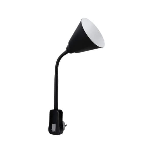 Sockellampa med flexibel arm Paulmann Junus - Svart - 1 glödlampa - 8 lägen - 8 m ljusräckvidd Svart