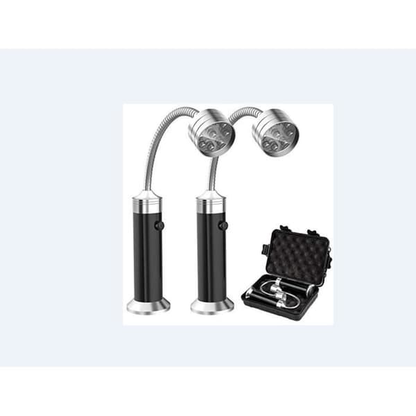 Ljus Magnetisk Bas Ficklampa, Grill Ljus, Justerbar 360 ° Grill Lampa, för Grillning, Camping, Fest, 2st