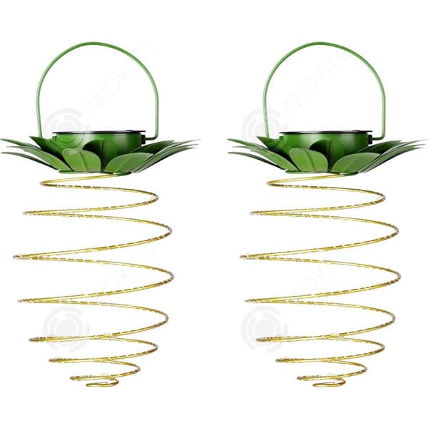 INN Ute dekorativa solarlampor för trädgård 15,5 cm x 25 cm 30LED vattentät solarlampa i järn formad som en ananas