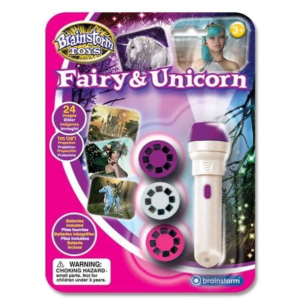 Fairy och unicorn ficklampa och projektor