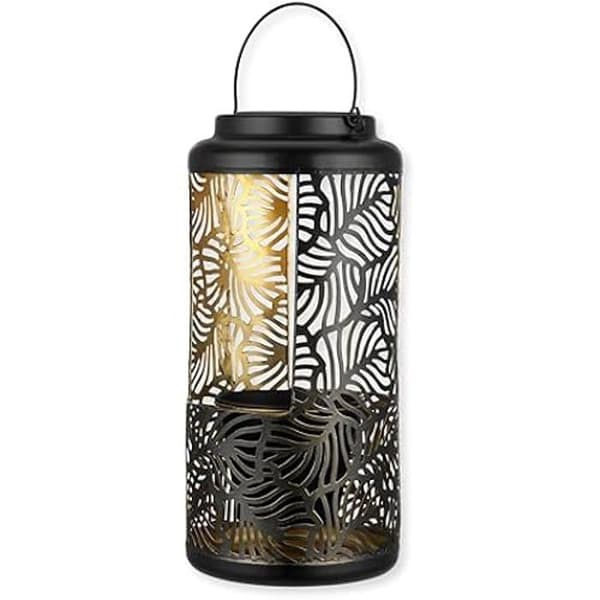Solarlampa - REV - 38 cm - Svart metall - Autonomi 6h - IP44 - Trädgårdsdekoration