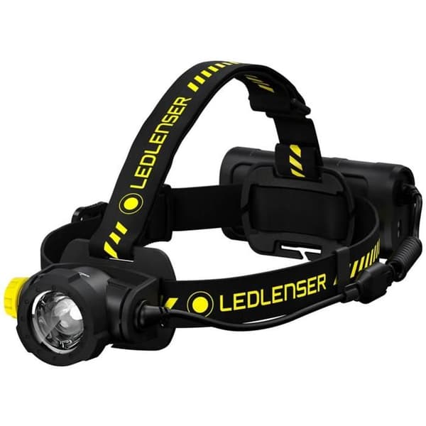 Huvudlampa - LED LENSER - H15R Work - 1000 lm - 70 h - Uppladdningsbar Svart