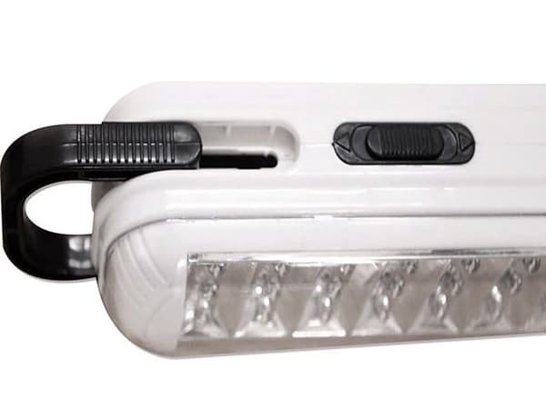 Leofla - LFLLED713 - Nödlampa Vit Uppladdningsbar bärbar ficklampa 21 LED + kabel