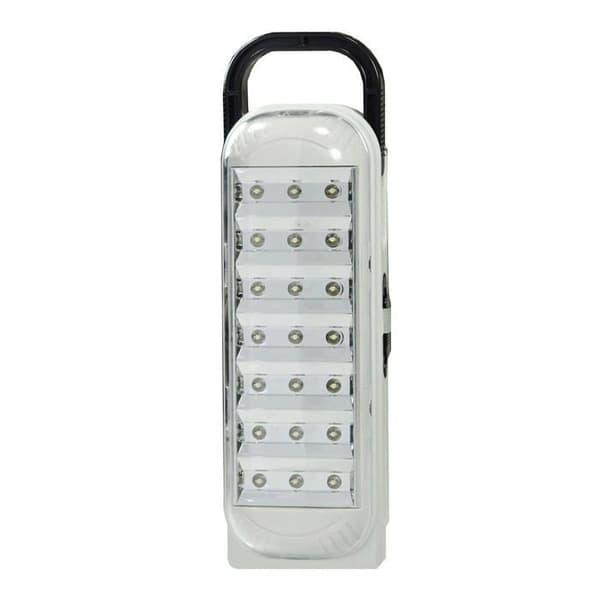 Leofla - LFLLED713 - Nödlampa Vit Uppladdningsbar bärbar ficklampa 21 LED + kabel