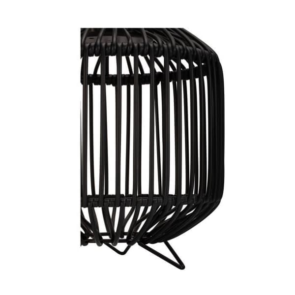 Pauleen Sunshine Delight utomhussollykta i syntetisk rotting - svart - 260x235x235 mm