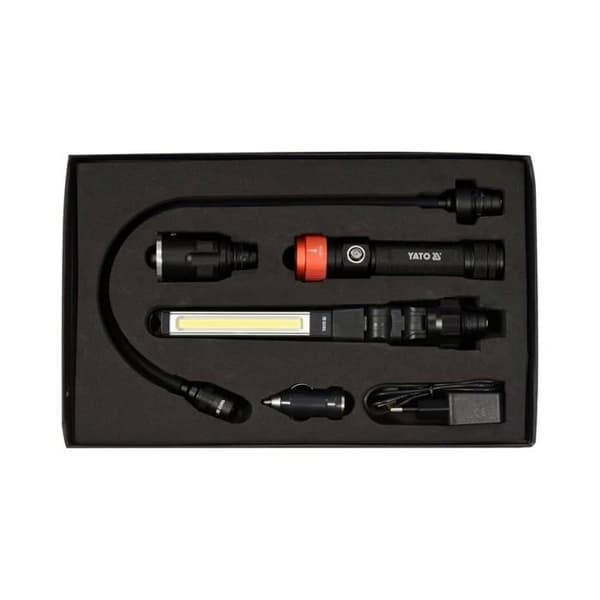 Elektrisk lampa - ficklampa - Yato arbetslampa - YT-08521 - 3 i 1 arbetslampa i ett fodral 380LM