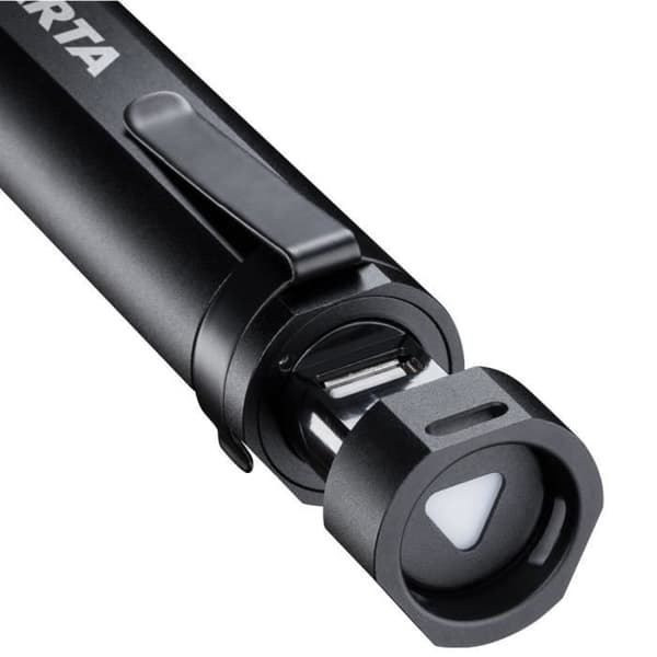 Varta Lampa Ficklampa Kraftfull Uppladdningsbar 10 W Night Cutter F30R 700 Lumen 4 Belysningslägen Stötresistent - 18901101111