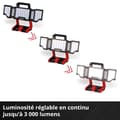 Miniatyrbild 3 av 4: Einhell Professional Trådlös byggarbetslampa TP-CL 18/3000 Li-Solo Power X-Change (18V) Levereras utan batteri eller laddare